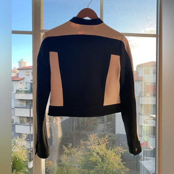 BCBG Max Azria Contrast Sleeve Zip Jacket - Picture 2 of 9